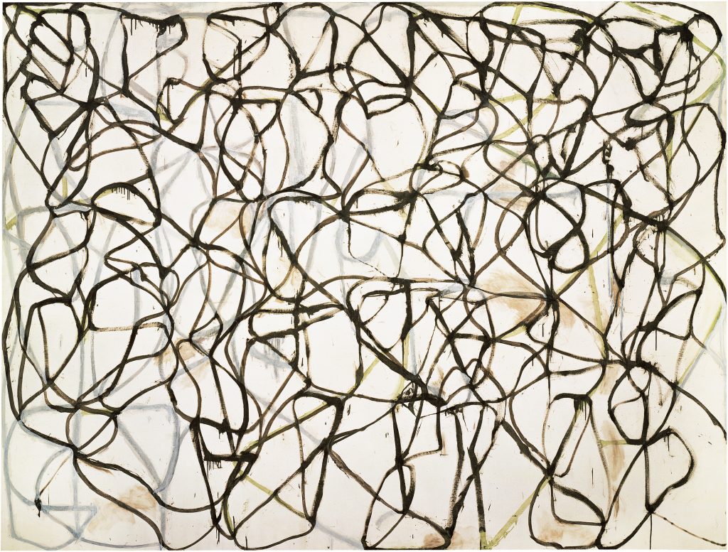 Brice Marden, <em>Cold Mountain 6 (Bridge)</em>, 1989–91. Collection of the San Francisco Museum of Modern Art, ©Brice Marden/Artists Rights Society (ARS), New York.
