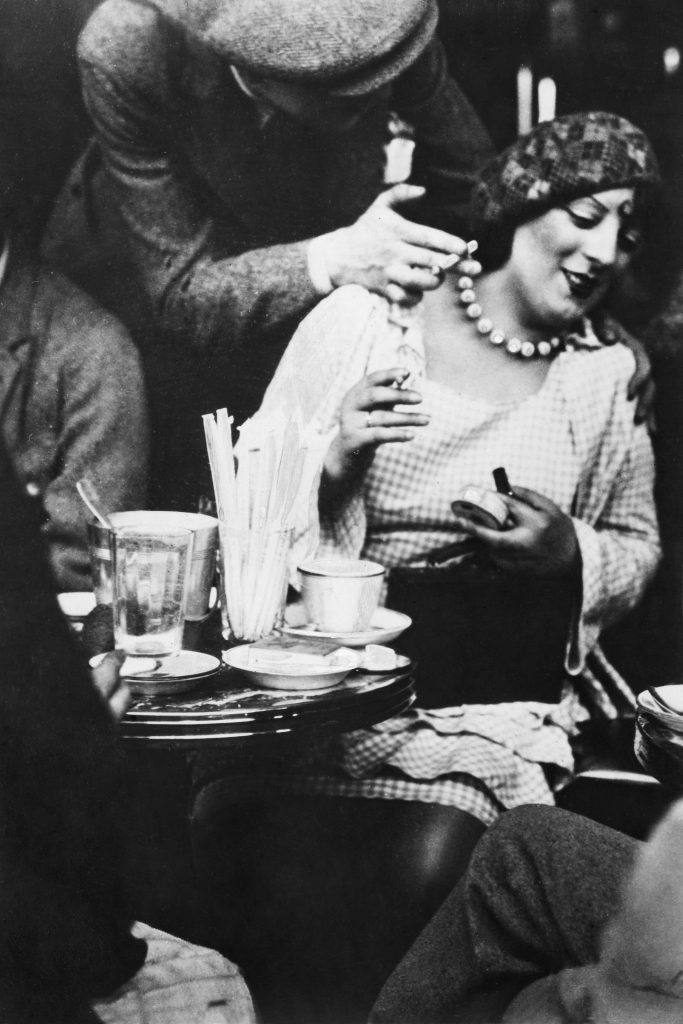 Kiki de Montparnasse in the Cafe du Dome in Paris (1929). Photo by ullstein bild/ullstein bild via Getty Images.