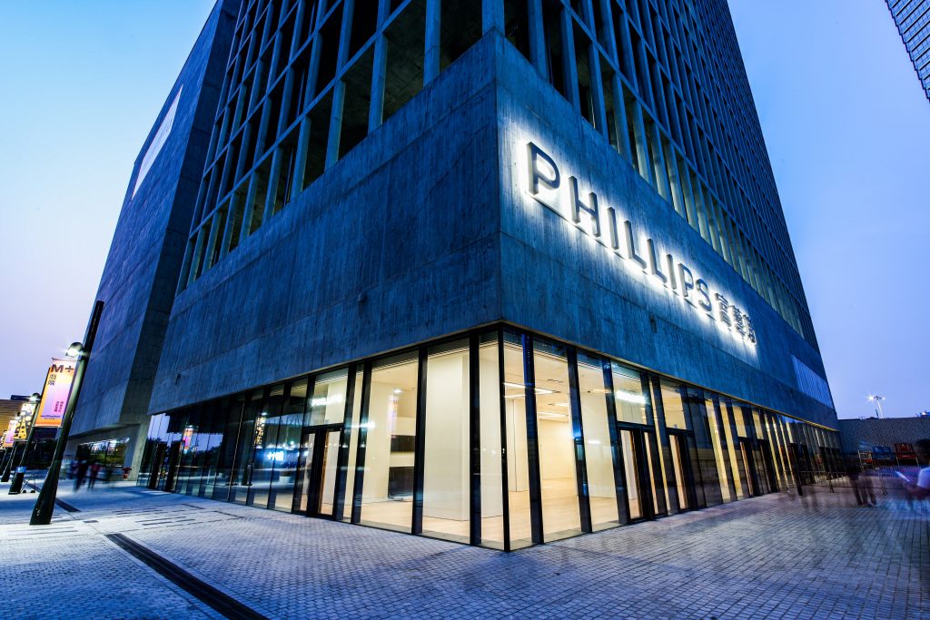 Phillips New Asia headquarters in West Kowloon Cultural District, Hong Kong. Courtesy of Phillips.
