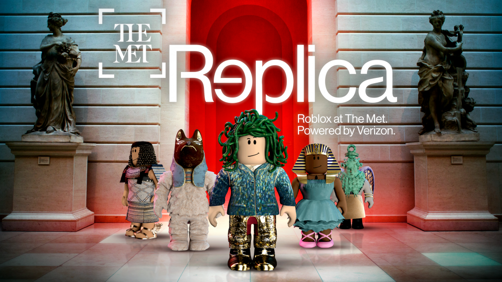 Replica, a new app from the Metropolitan Museum of Art and Verizon on the Roblox platform. Image courtesy of the Metropolitan Museum of Art, New York. 
